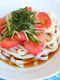 冷凍トマトのぶっかけ冷やしうどん
