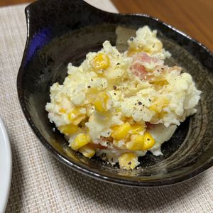 ぽちゃこの作ってみた!投稿(【クリーミーポテトサラダ】まろやか仕立て♡ごちそう副菜♬)