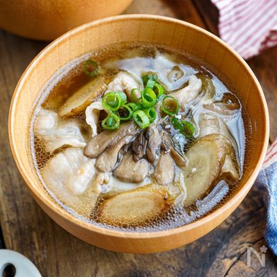 【舞茸とごぼうの豚汁】旨みたっぷり溢れる豚汁♪♪