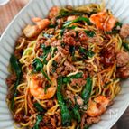 簡単本格！海老とニラのオイスター焼きそば