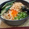楽ラク手抜キッチン🐶🐾の作ってみた!投稿(レンジで5分！ごま油醤油の冷やし釜玉うどん)