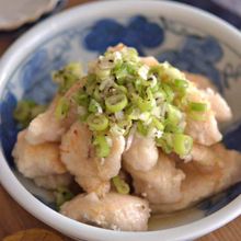 鶏むね肉のペッパーねぎ塩だれ