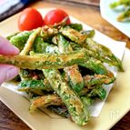 ピーマン嫌い克服！つまんで食べたい【スティック揚げピーマン】
