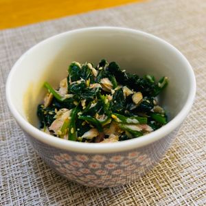 puricoの作ってみた!投稿(5分で作れる！【ほうれん草とツナの旨塩ナムル】)
