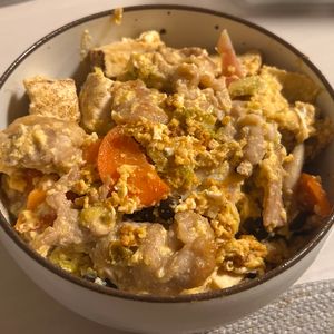 pi.chaanの作ってみた!投稿(行列の定食屋さんの⭐豚バラ白菜と紅生姜の旨塩チャンプルー🤩)