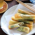 いわし缶のミニ春巻き