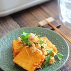 厚揚げの明太なめたけ煮