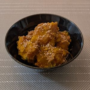 𝔂𝓾𝓶𝓲🍓の作ってみた!投稿(【かぼちゃのやみつき黄な粉和え】甘じょっぱくて激旨！癖になる)