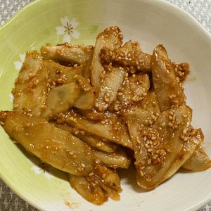 チョビの助の作ってみた!投稿(［作り置き］こぼうの甘味噌炒め)