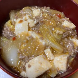 ふぁーの作ってみた!投稿(【白菜入り！ご飯が進む麻婆豆腐】#野菜たっぷり #温まる)