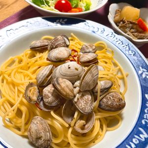 633toの作ってみた!投稿(あさりの旨味♡にんにくの効いたピリ辛『ボンゴレスープパスタ』)