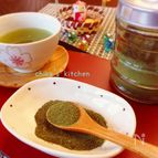 緑茶葉で♪自家製緑茶粉と緑茶塩と緑茶シュガー♡