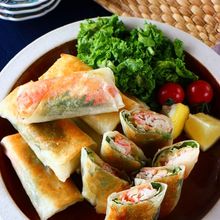 カニカマとキャベツチーズ春巻き《揚げない♪10分おかず》