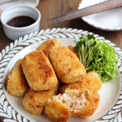 揚げないクリームコロッケ【カニカマで手軽に】