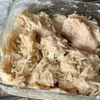 鶏むねえのき明太の工程2