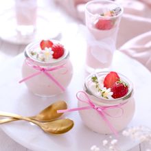 生クリーム不使用！苺ミルクプリン♡