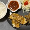 ちーさんの作ってみた!投稿(たらのハーブチーズのパン粉焼き♩トマトソース添え！簡単)