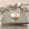 豆乳で作るメープルきな粉プリンの下準備