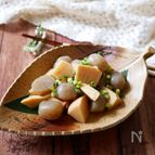 たけのことこんにゃくの白だしさっと煮
