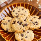 ザクザク♡チョコとオートミールの米粉クッキー