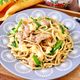 【豚にら玉の上海風焼きそば】ふわふわたまごが美味しい♪
