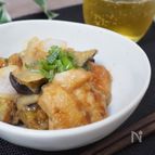 ご飯にぴったり！茄子と鶏肉のみぞれ煮♪