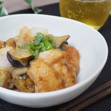 ご飯にぴったり!茄子と鶏肉のみぞれ煮♪