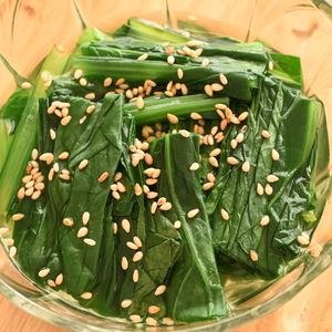 こざかなの作ってみた!投稿(小松菜のおひたし【食材1つ！】)
