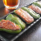 しょうがたっぷり！甘辛ピーマンの肉詰め