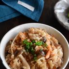 【鮭とキノコのおこわ風炊き込みご飯】もちもち美味しい♡