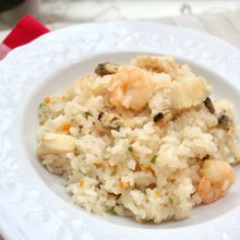 【炊飯器だけで作る!】簡単シーフードピラフ