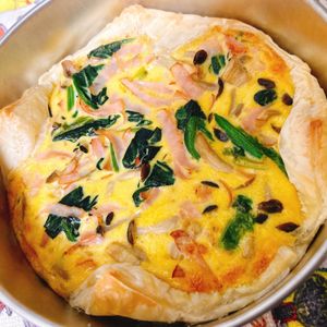 煌蓮mamの作ってみた!投稿(基本のほうれん草とベーコンのキッシュ)
