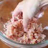 れんこんの海老はさみ揚げの工程2