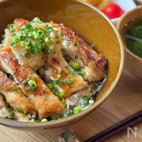 10分で家族大満足!【チキンたつた丼】