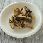 きのこの白だし粒マスタード炒め