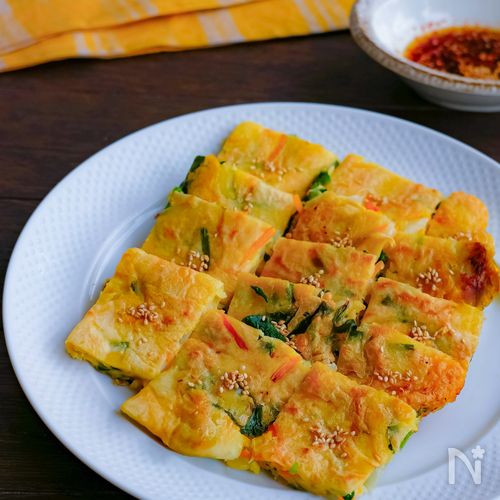 基本の野菜チヂミ・野菜だけで美味しい♪