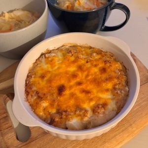 1079395の作ってみた!投稿(超簡単で超美味しい♡たたき長芋とツナのグラタン)