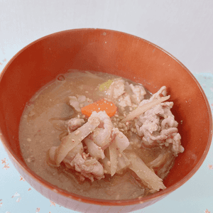 あーちゃん·͜· ♡の作ってみた!投稿(男子が喜ぶ♪白菜と根菜の『胡麻だく豚汁』)