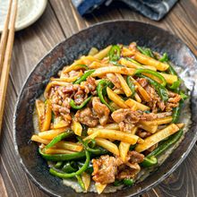 【豚肉とじゃがいもで青椒肉絲】天才的に旨い♡時短でパパッと！