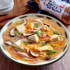 【かにかまと豆腐の卵とじ】飲める白だしあん♪