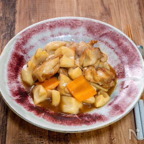 鶏肉と蓮根の甘酢あんかけ炒め