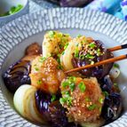 ご飯が進みすぎ！とろ〜り茄子と新玉ねぎと鶏肉のさっぱりポン酢