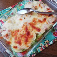 とろーり美味しい☆ベーコンクリームソースのポテトグラタン