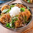 【薬味たっぷり鶏カツ丼】さっぱり×がっつり♪夏にもおすすめ！