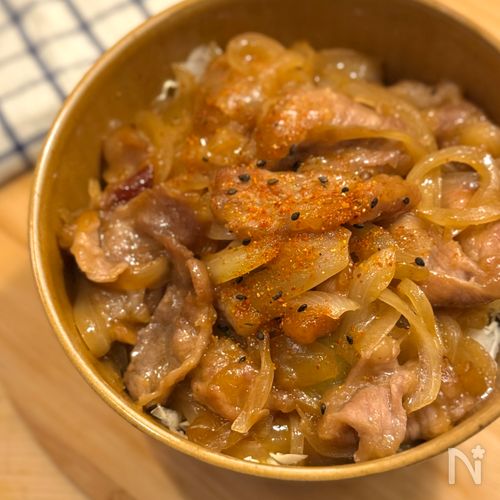 また食べたくなる！定食屋の豚こま生姜焼き丼