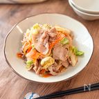ご飯がすすむ！《豚バラとキャベツの味噌バター炒め》