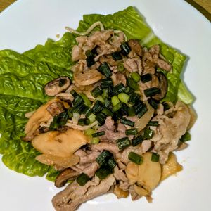 joe sanの作ってみた!投稿(下味冷凍ＯＫ！豚こまきのこのスタミナマヨ炒め)