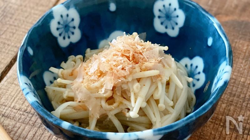 レンジで1分！ヘルシーえのきポン酢 | レシピサイトNadia
