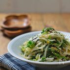 ＊もやしとしその塩昆布和え＊