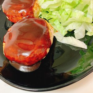 りんの作ってみた!投稿(『ドーンと大きな！絶品豆腐ハンバーグ』～デミグラスソース～)